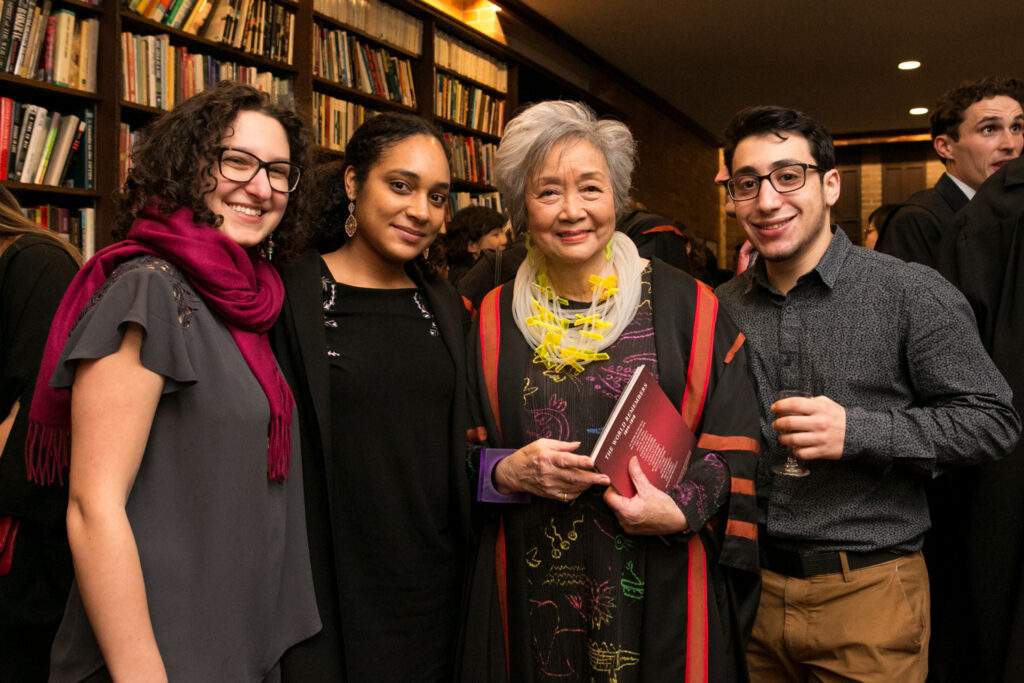 Adrienne Clarkson with Junior Fellows
