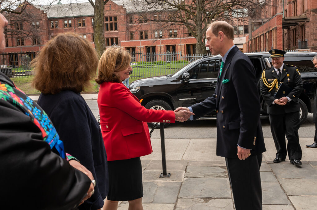 Image of Prince Edward, Duke of Edinburgh at Massey College