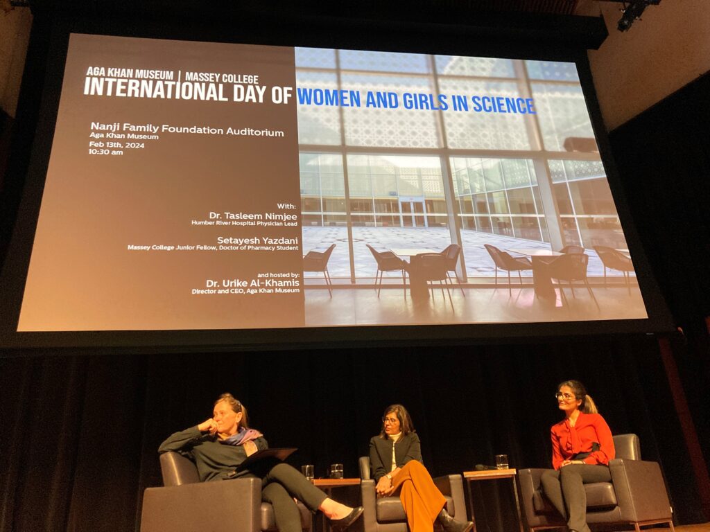 Image of panel of speakers at the Aga Khan Museum