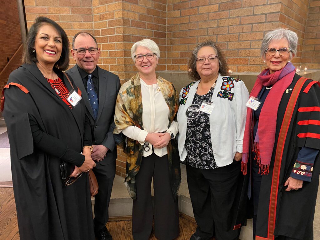 Portrait of Samim Hashim, Jonathan Rose, Edith Dumont, Veronica King-Jamieson and Nurjehan Mawani