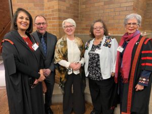 Portrait of Samim Hashim, Jonathan Rose, Edith Dumont, Veronica King-Jamieson and Nurjehan Mawani